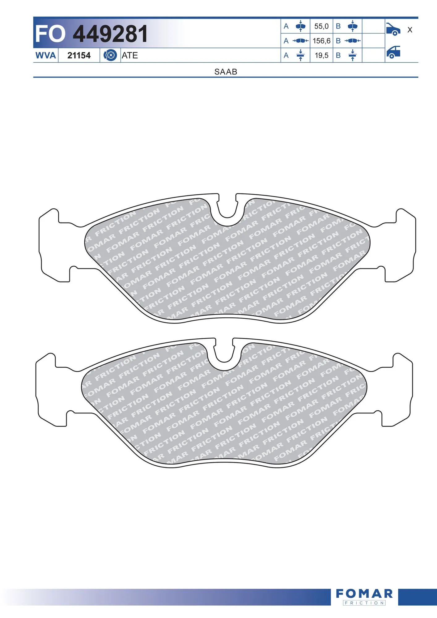 Brake Pad Set, disc brake